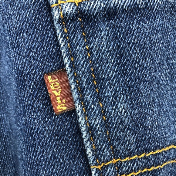 Vintage Levi Strauss 517 Blue Jeans Size 34 x 32 USA Made Bootcut Dark Wash - Picture 8 of 12